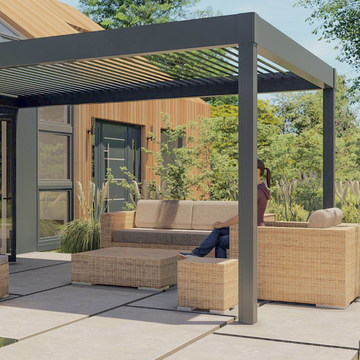 Outdoor aluminum Pergola