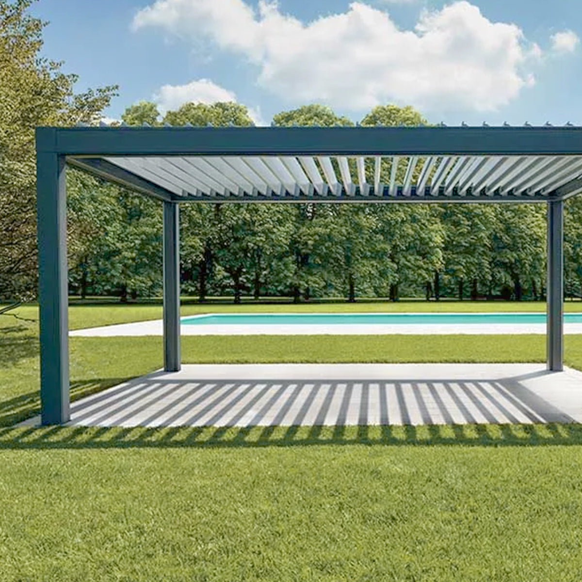 Aluminum pergola outdoor